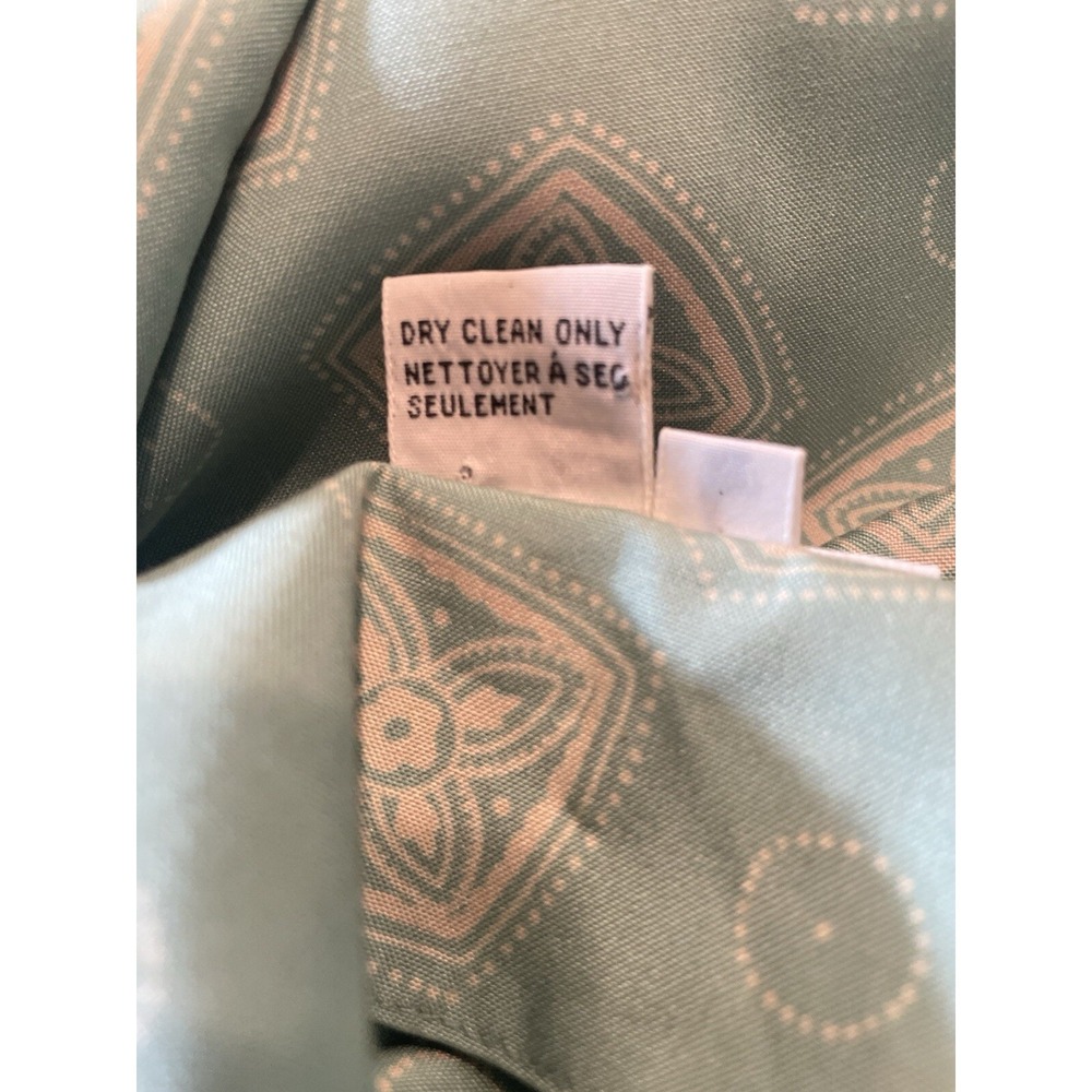 Talbots Women's Shirt Vintage 10 Medium Silk Blue Career Long Sleeve Button Up - Picture 5 of 6